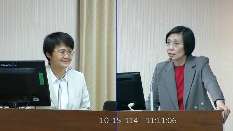 2025-10-15 09:00 第11屆 第4會期 主辦單位：內政委員會 徐欣瑩委員質詢封面