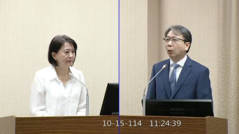 2025-10-15 09:00 第11屆 第4會期 主辦單位：外交及國防委員會 王鴻薇委員質詢封面