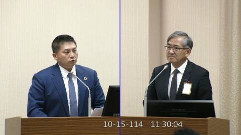 2025-10-15 09:00 第11屆 第4會期 主辦單位：外交及國防委員會 吳宗憲委員質詢封面