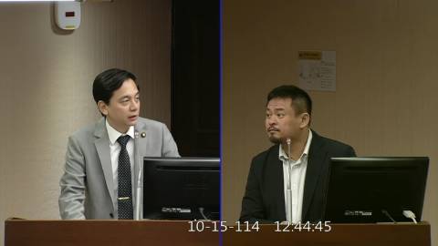 2025-10-15 09:00 第11屆 第4會期 主辦單位：社會福利及衛生環境委員會 牛煦庭委員質詢封面