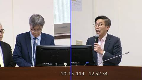 2025-10-15 09:00 第11屆 第4會期 主辦單位：經濟委員會 鍾佳濱委員質詢封面
