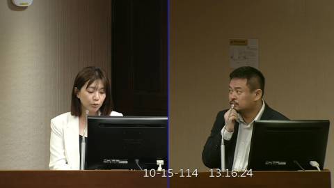 2025-10-15 09:00 第11屆 第4會期 主辦單位：社會福利及衛生環境委員會 張雅琳委員質詢封面