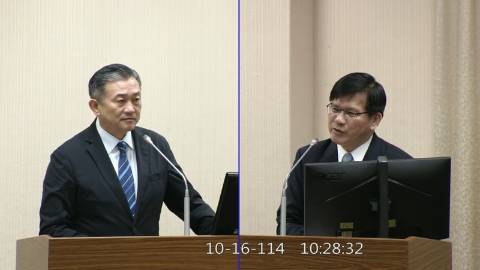 2025-10-16 09:00 第11屆 第4會期 主辦單位：外交及國防委員會 王定宇委員質詢封面