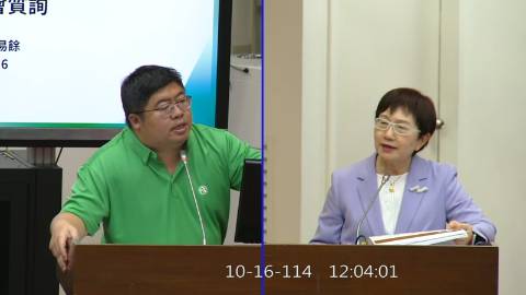 2025-10-16 09:00 第11屆 第4會期 主辦單位：財政委員會 蔡易餘委員質詢封面