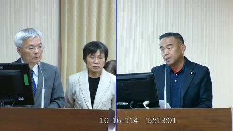 2025-10-16 09:00 第11屆 第4會期 主辦單位：內政委員會 盧縣一委員質詢封面