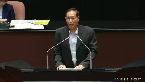 2025-10-17 09:00 第11屆 第4會期 主辦單位：院會 鄭天財Sra Kacaw委員質詢封面