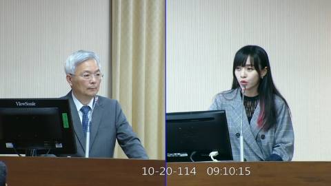 2025-10-20 09:00 第11屆 第4會期 主辦單位:內政委員會 黃捷委員質詢封面