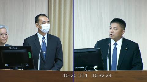 2025-10-20 09:00 第11屆 第4會期 主辦單位：內政委員會 吳宗憲委員質詢封面
