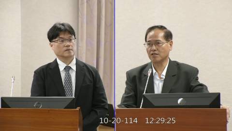 2025-10-20 09:00 第11屆 第4會期 主辦單位：司法及法制委員會 鄭天財Sra Kacaw委員質詢封面