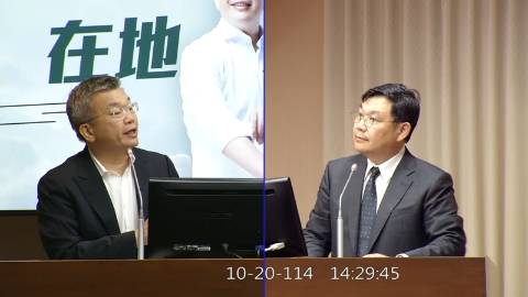 2025-10-20 09:00 第11屆 第4會期 主辦單位：交通委員會 蔡其昌委員質詢封面