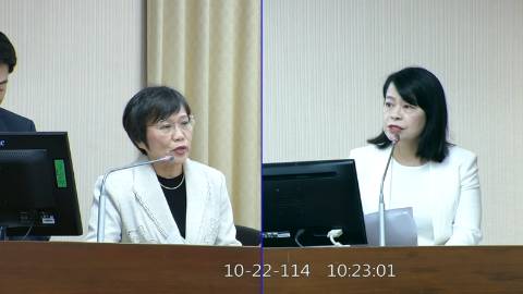 2025-10-22 09:00 第11屆 第4會期 主辦單位：內政委員會 許宇甄委員質詢封面