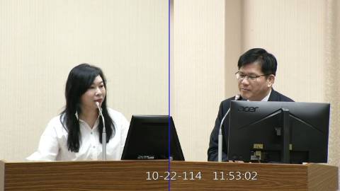 2025-10-22 09:00 第11屆 第4會期 主辦單位：外交及國防委員會 林憶君委員質詢封面