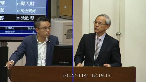 2025-10-22 09:00 第11屆 第4會期 主辦單位：財政委員會 洪孟楷委員質詢封面