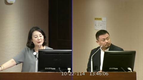 2025-10-22 09:00 第11屆 第4會期 主辦單位：社會福利及衛生環境委員會 吳思瑤委員質詢封面
