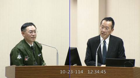 2025-10-23 09:00 第11屆 第4會期 主辦單位：外交及國防委員會 李坤城委員質詢封面