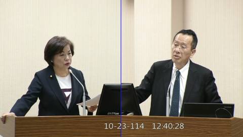2025-10-23 09:00 第11屆 第4會期 主辦單位：外交及國防委員會 楊瓊瓔委員質詢封面