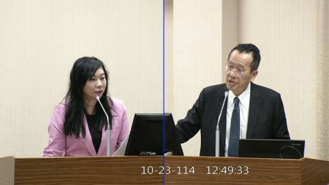 2025-10-23 09:00 第11屆 第4會期 主辦單位：外交及國防委員會 林憶君委員質詢封面