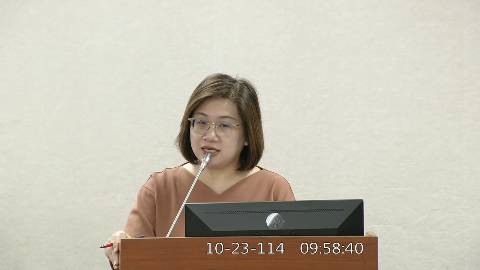 2025-10-23 09:00 第11屆 第4會期 主辦單位：司法及法制委員會 陳培瑜委員質詢封面