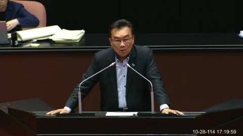 2025-10-28 09:00 第11屆 第4會期 主辦單位：院會 林國成委員質詢封面