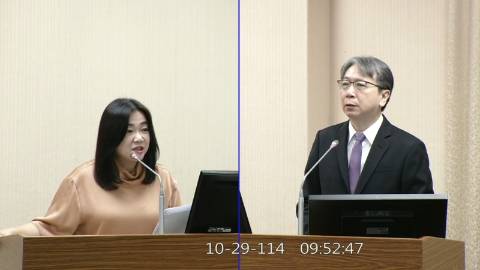 2025-10-29 09:00 第11屆 第4會期 主辦單位:外交及國防委員會 馬文君委員質詢封面