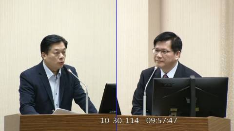 2025-10-30 09:00 第11屆 第4會期 主辦單位:外交及國防委員會 陳俊宇委員質詢封面