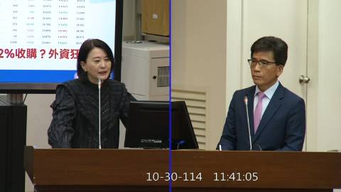 2025-10-30 09:00 第11屆 第4會期 主辦單位：財政委員會 王鴻薇委員質詢封面