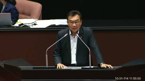 2025-10-31 09:00 第11屆 第4會期 主辦單位:院會 林國成委員質詢封面
