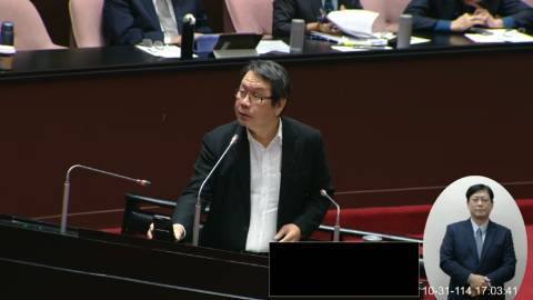 2025-10-31 09:00 第11屆 第4會期 主辦單位：院會 沈發惠委員質詢封面