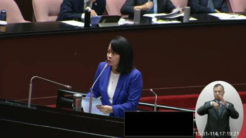 2025-10-31 09:00 第11屆 第4會期 主辦單位：院會 許宇甄委員質詢封面
