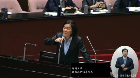 2025-10-31 09:00 第11屆 第4會期 主辦單位：院會 陳玉珍委員質詢封面