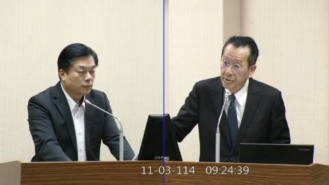 2025-11-03 09:00 第11屆 第4會期 主辦單位:外交及國防委員會 陳俊宇委員質詢封面