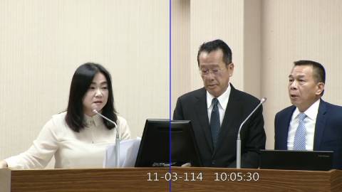 2025-11-03 09:00 第11屆 第4會期 主辦單位:外交及國防委員會 馬文君委員質詢封面