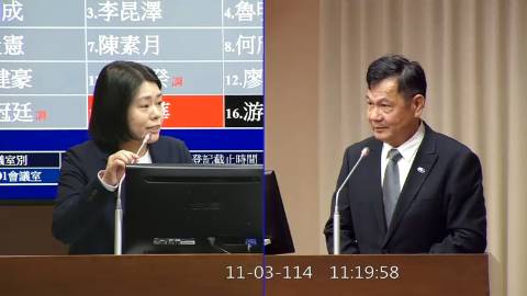 2025-11-03 09:00 第11屆 第4會期 主辦單位：交通委員會 邱若華委員質詢封面