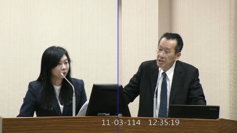 2025-11-03 09:00 第11屆 第4會期 主辦單位：外交及國防委員會 林憶君委員質詢封面