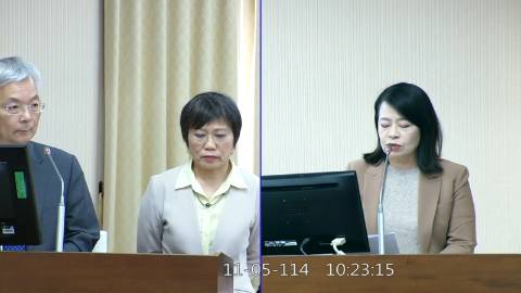 2025-11-05 09:00 第11屆 第4會期 主辦單位:內政委員會 許宇甄委員質詢封面