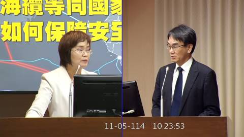 2025-11-05 09:00 第11屆 第4會期 主辦單位：交通委員會 陳素月委員質詢封面