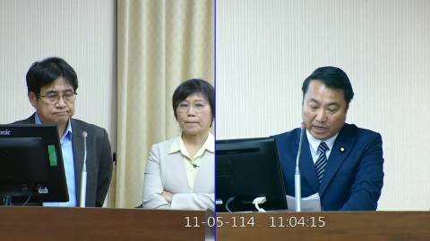 2025-11-05 09:00 第11屆 第4會期 主辦單位:內政委員會 涂權吉委員質詢封面