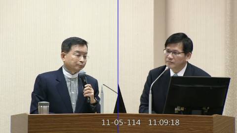 2025-11-05 09:00 第11屆 第4會期 主辦單位：外交及國防委員會 賴士葆委員質詢封面