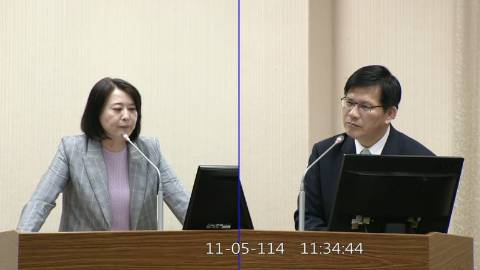 2025-11-05 09:00 第11屆 第4會期 主辦單位：外交及國防委員會 王鴻薇委員質詢封面