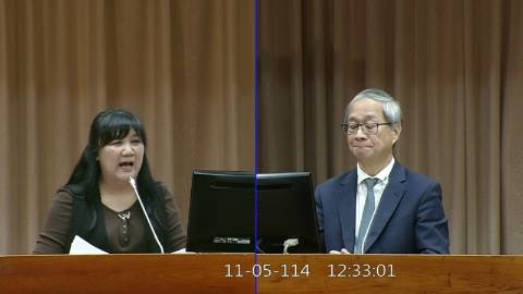 2025-11-05 09:00 第11屆 第4會期 主辦單位：教育及文化委員會 伍麗華Saidhai Tahovecahe委員質詢封面