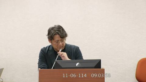 2025-11-06 09:00 第11屆 第4會期 主辦單位：司法及法制委員會 黃建賓委員質詢封面