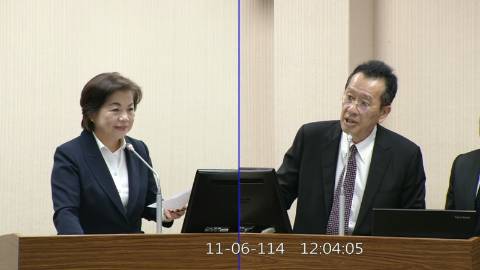 2025-11-06 09:00 第11屆 第4會期 主辦單位：外交及國防委員會 楊瓊瓔委員質詢封面
