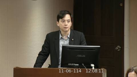 2025-11-06 09:00 第11屆 第4會期 主辦單位：社會福利及衛生環境委員會 牛煦庭委員質詢封面