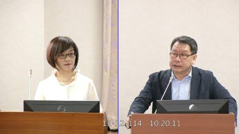 2025-11-12 09:00 第11屆 第4會期 主辦單位：司法及法制委員會 沈發惠委員質詢封面