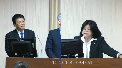 2025-11-13 09:00 第11屆 第4會期 主辦單位：內政委員會 王美惠委員質詢封面