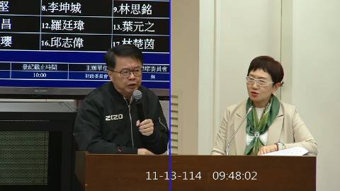 2025-11-13 09:00 第11屆 第4會期 主辦單位：財政委員會 吳秉叡委員質詢封面