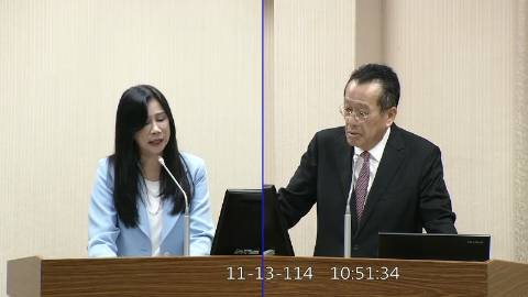 2025-11-13 09:00 第11屆 第4會期 主辦單位：外交及國防委員會 萬美玲委員質詢封面