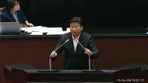 2025-11-14 09:00 第11屆 第4會期 主辦單位：院會 傅崐萁委員質詢封面