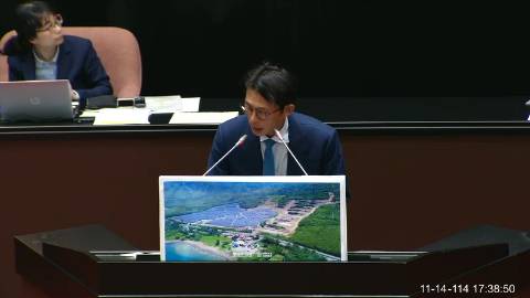 2025-11-14 09:00 第11屆 第4會期 主辦單位：院會 黃國昌委員質詢封面