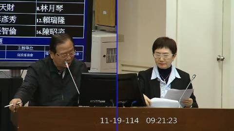 2025-11-19 09:00 第11屆 第4會期 主辦單位：財政委員會 林德福委員質詢封面